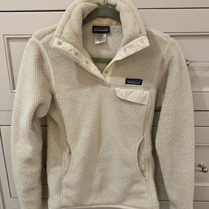 Patagonia re-tool cream fleece xs